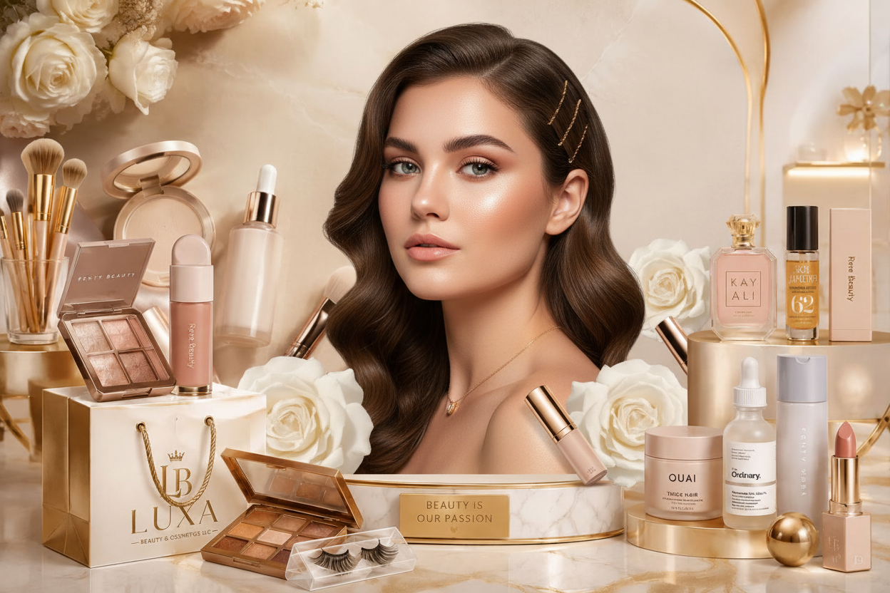 Luxa Beauty Hero with Model