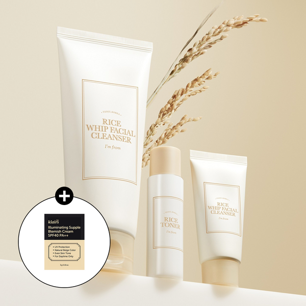 Rice Whip Facial Cleanser Set